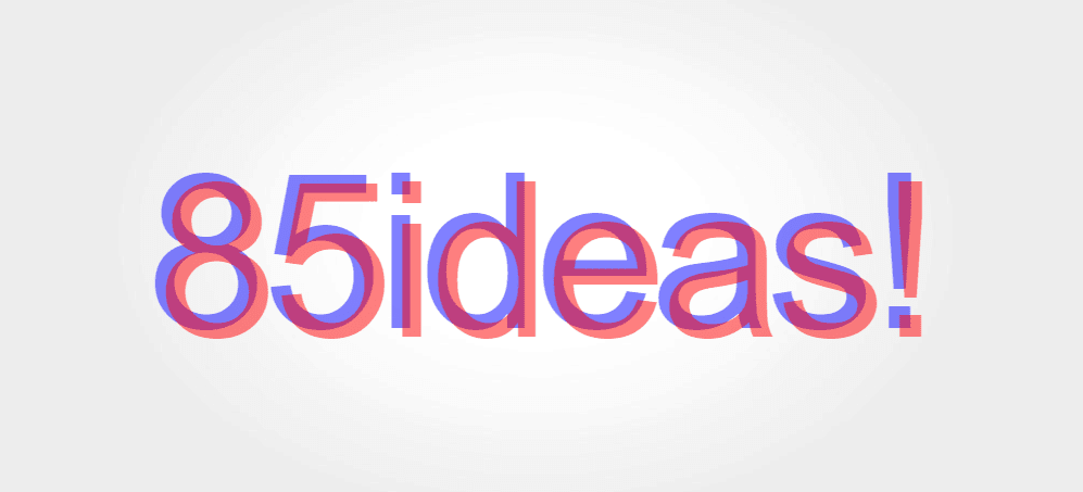 Anaglyphic Text Effect with CSS