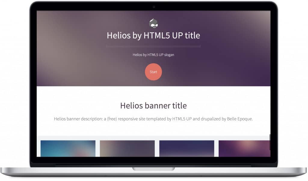 Helios responsive html5 Drupal Template