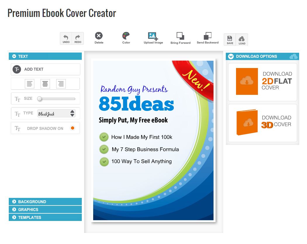 Top 5 Free eBook Cover Creator - 85ideas.com
