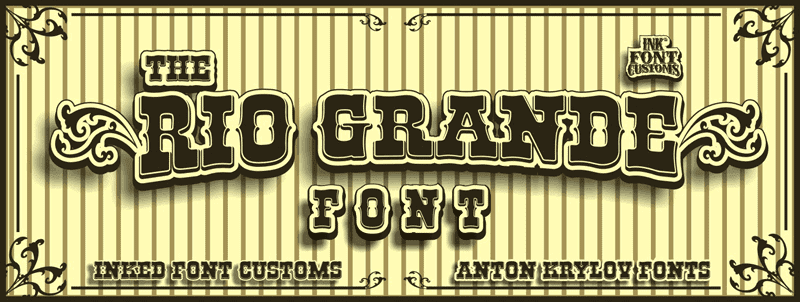 Rio Grande font by Anton Krylov