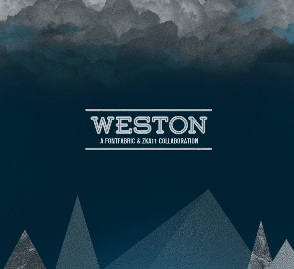 Weston free font