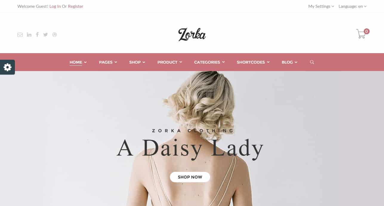 Zorka fashion WordPress theme