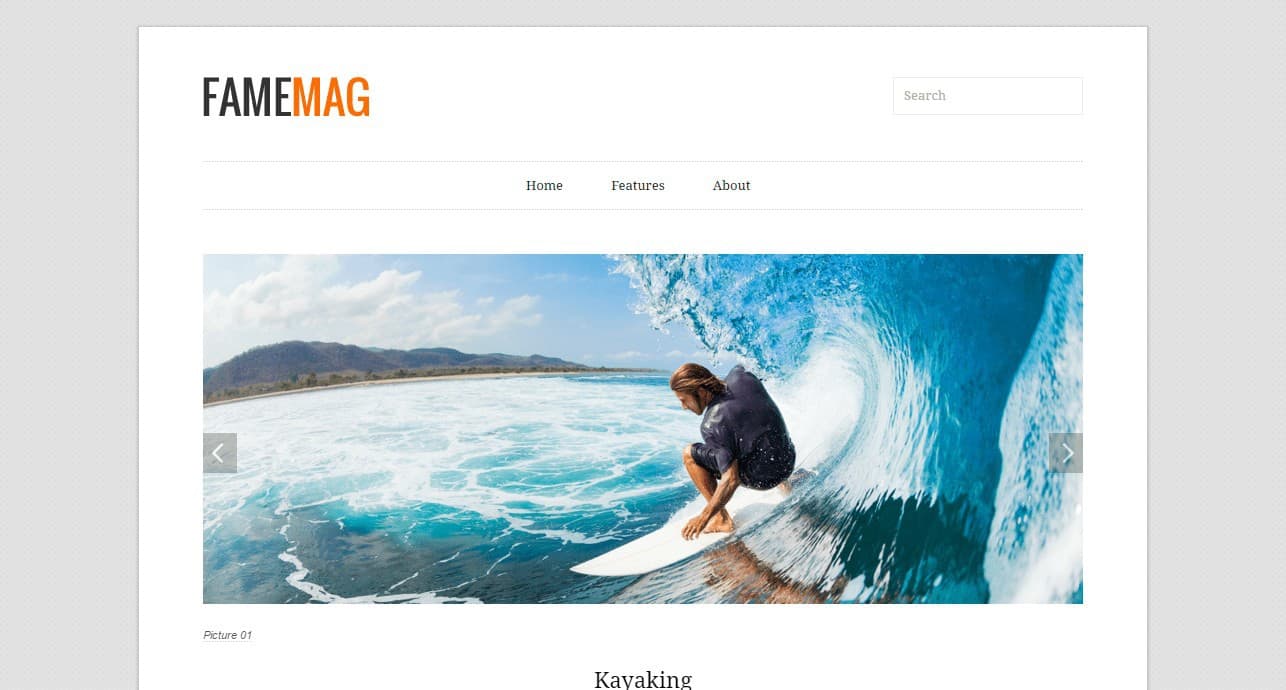 Fame Mag Blogger Template