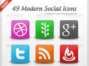 49 Modern Social Icons