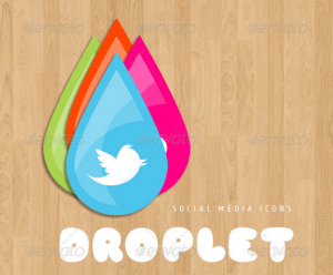 Droplet Social Media Icons