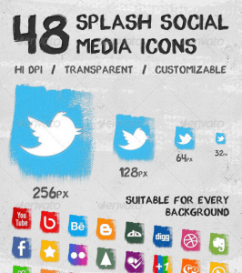 Splash Social Media Icons