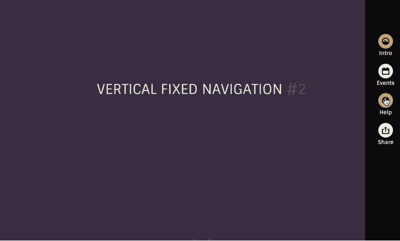 vertical fixed navigation