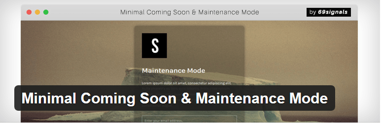 Minimal Coming Soon & Maintenance Mode