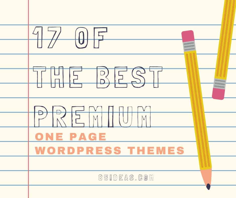 17 premium one page wordpress themes