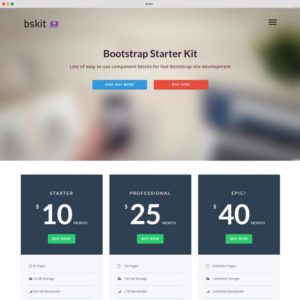 Bootstrap starter kit