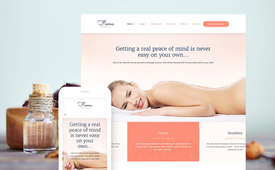 Massage Salon Responsive WordPress Theme 
