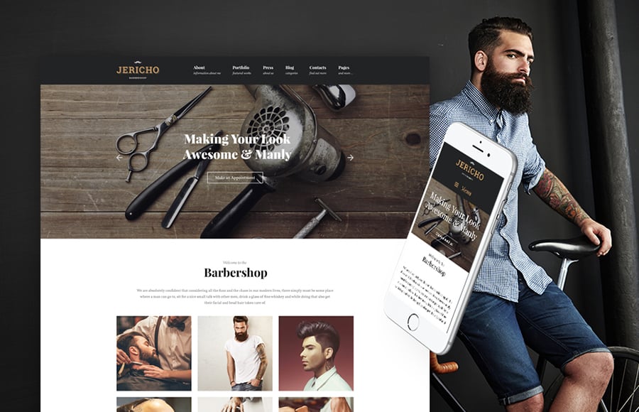 Barber Shop WordPress Theme 