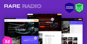 Rare-Radio-Online-Music-Radio-Station-Podcast-WordPress-Theme