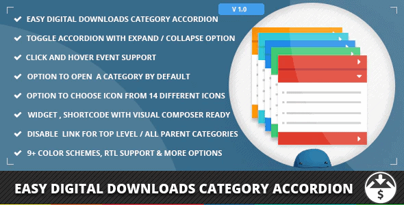 Easy-Digital-Downloads-Category-Accordion plugin