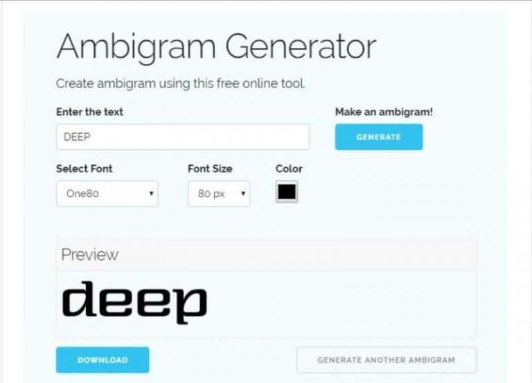 ambigram generator free download software