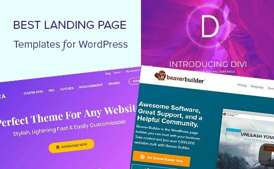 best landing page templates