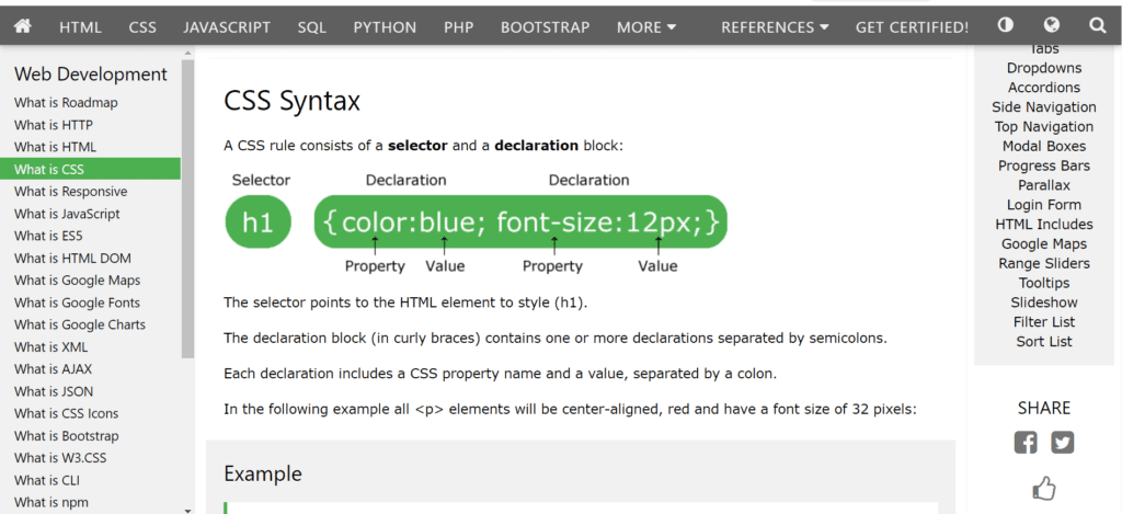 css syntax