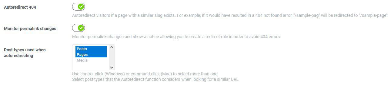 Automated redirects