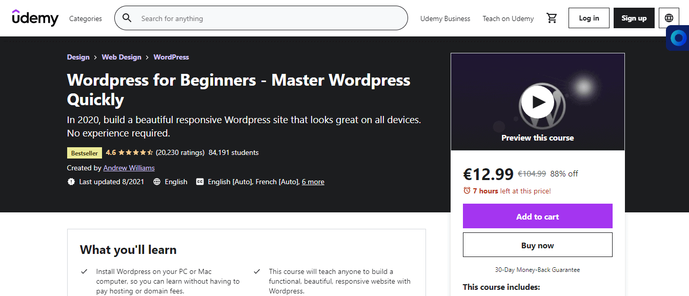 WordPress for Beginners - Master WordPress Quickly